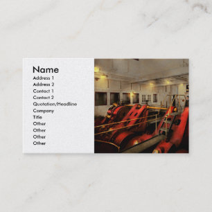 Tarjeta De Visita Steampunk - Hombre los controles 1908