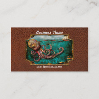 Tarjeta De Visita Steampunk - La historia del Kraken