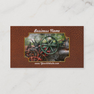 Tarjeta De Visita Steampunk - máquina - transporte del futuro