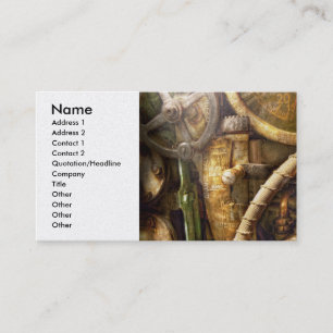 Tarjeta De Visita Steampunk - Naval - Vigila la profundidad