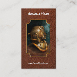 Tarjeta De Visita Steampunk - salto - el casco del salto