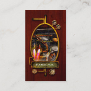 Tarjeta De Visita Steampunk - tren - el estupendo expresa