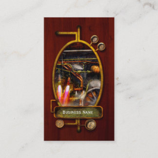 Tarjeta De Visita Steampunk - tren - el estupendo expresa