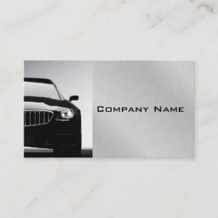 Tarjeta De Visita Steel Gray Stylish Automotive Busines Profesionale