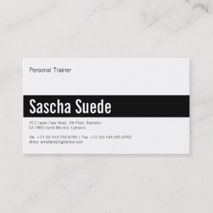 Tarjeta De Visita Stil mit Schwarz