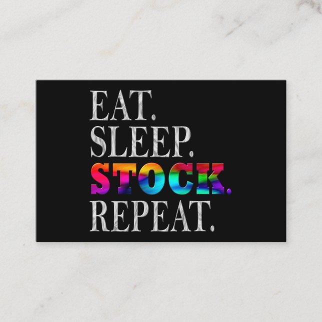 Tarjeta De Visita stocks stock market finance (Anverso)