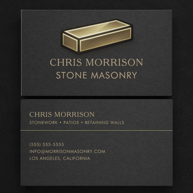 Tarjeta De Visita Stone Masonry (Subido por el creador)
