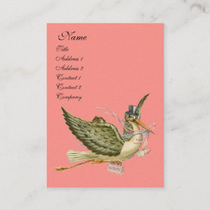 TARJETA DE VISITA STORK BABY SHOWER
