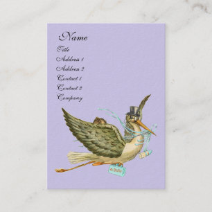 TARJETA DE VISITA STORK BABY SHOWER