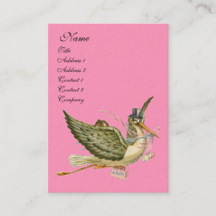 TARJETA DE VISITA STORK BABY SHOWER