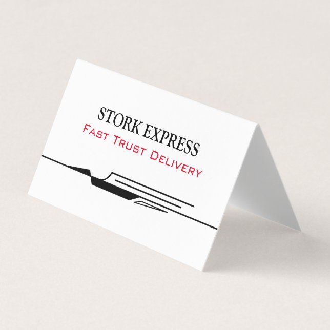 Tarjeta De Visita Stork Speed Liner Business Card (Anverso)