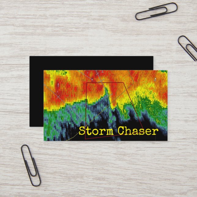 Tarjeta De Visita Storm Chaser (Anverso/Reverso In Situ)
