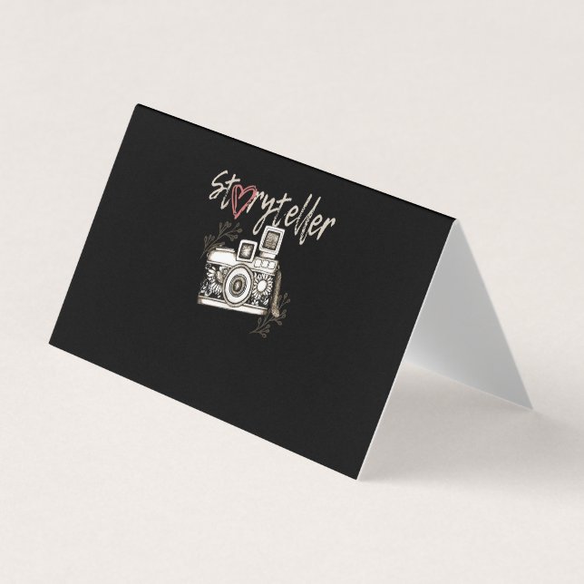 Tarjeta De Visita Storyteller Camera Photographer Guay (Anverso)