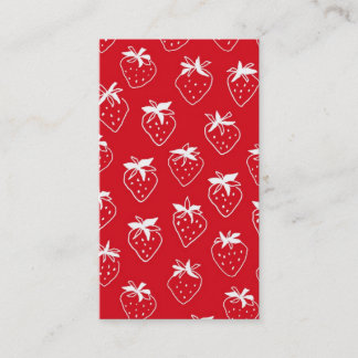 Tarjeta De Visita Strawberries businesscard