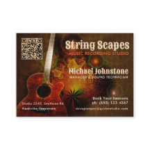 String Scapes Music Guitar Arte con código QR de c