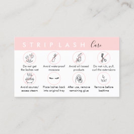 Tarjeta De Visita Strip Lash Aftercare