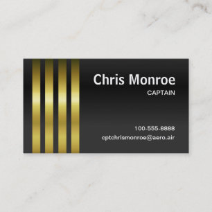 Tarjeta De Visita Stripes de capitán