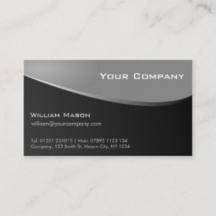 Tarjeta de visita Stylish Grey, Company