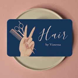 Tarjeta De Visita Stylish Hair Stylist Hairdresser Luxury Hair Salon