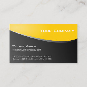 Tarjeta de visita Stylish Yellow, Company