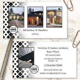Tarjeta De Visita Su arquitecto de logotipos de carteras de fotos