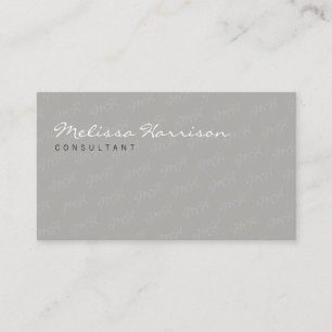 Tarjeta De Visita Su atractivo y moderno gris profesional