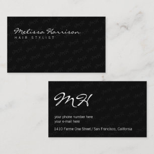 Tarjeta De Visita su atractivo y original gris profesional