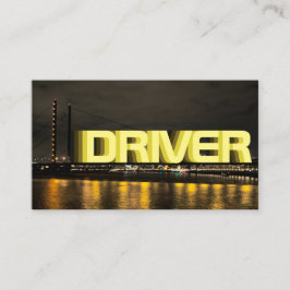 Tarjeta De Visita Su chofer como taxista