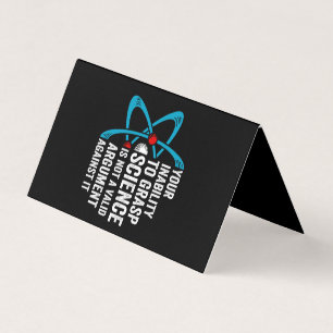 Tarjeta De Visita Su Incapacidad Para Adquirir Ciencia No Es Un Arg
