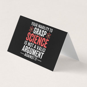 Tarjeta De Visita Su Incapacidad Para Adquirir Ciencia No Es Un Arg 