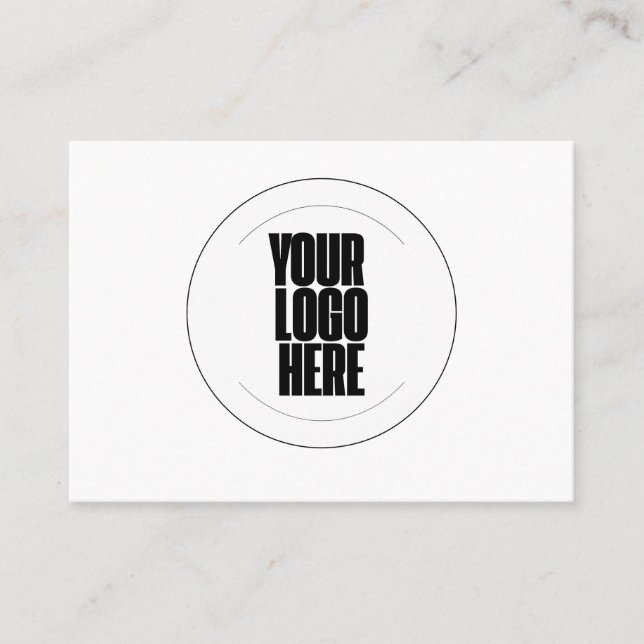 Tarjeta De Visita Su Logo Aquí (Anverso)