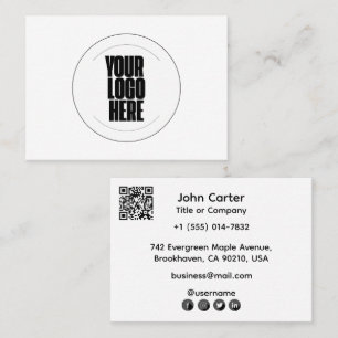 Tarjeta De Visita Su Logotipo Aquí