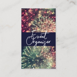 Tarjeta De Visita Su logotipo aquí fuegos artificiales de código QR 