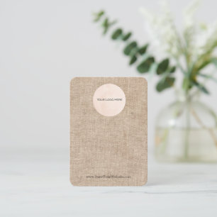 Tarjeta De Visita Su logotipo Bulap Rústico Shabby Earring Display