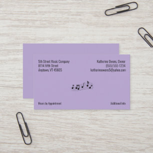 Tarjeta De Visita Su logotipo comercial e información de la empresa 