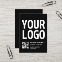 Su logotipo con código QR editable y texto