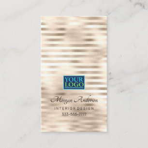 Tarjeta De Visita Su Logotipo, Elegante, Profesional Platino Despoja