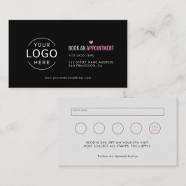 Tarjeta De Visita Su logotipo Moda Estética de belleza Lealtad y