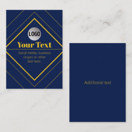 Tarjeta De Visita Su logotipo y plantilla de diseño personalizable