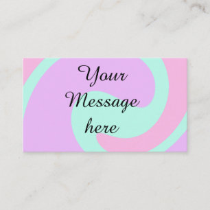 Tarjeta De Visita Su mensaje aquí agregar texto nombre monograma ros