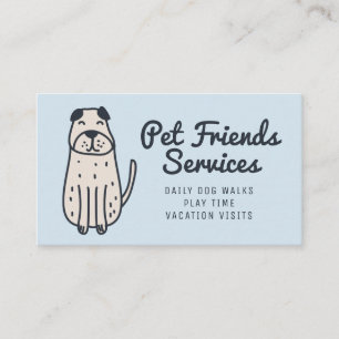 Tarjeta De Visita Su negocio Servicios de Mascota