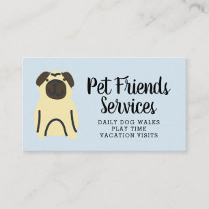 Tarjeta De Visita Su negocio   Servicios de Mascota