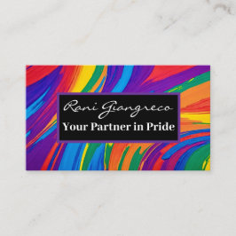 Tarjeta De Visita Su pareja con orgullo