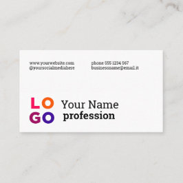Tarjeta De Visita Su Personalizado de logotipo profesional simple