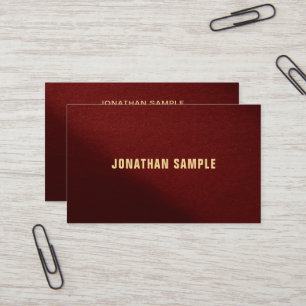 Tarjeta De Visita Su Personalizado Texto Moderno Elegante Oro Profes