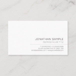 Tarjeta De Visita Su Personalizado Texto Moderno Elegante Plantilla 