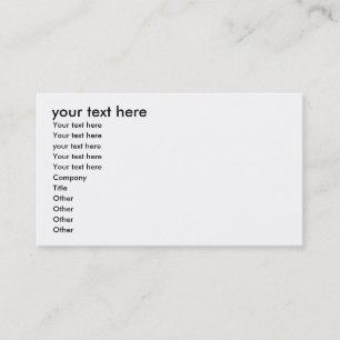 Tarjeta De Visita su texto aquí, su texto aquí, su texto ella…
