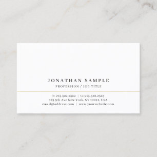 Tarjeta De Visita Su Texto Personalizado Elegante Moderno Minimalist
