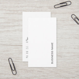 Tarjeta De Visita Su tipografía de logotipo profesional Moderno Vert