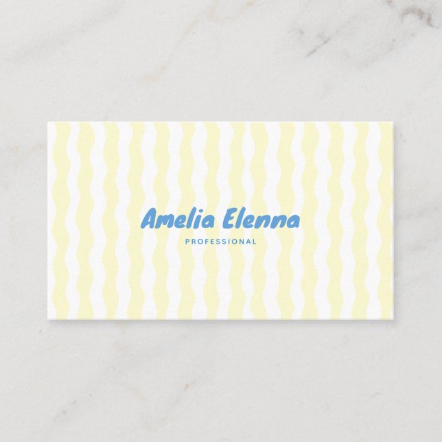 tarjeta de visita suave funky genial (Anverso)